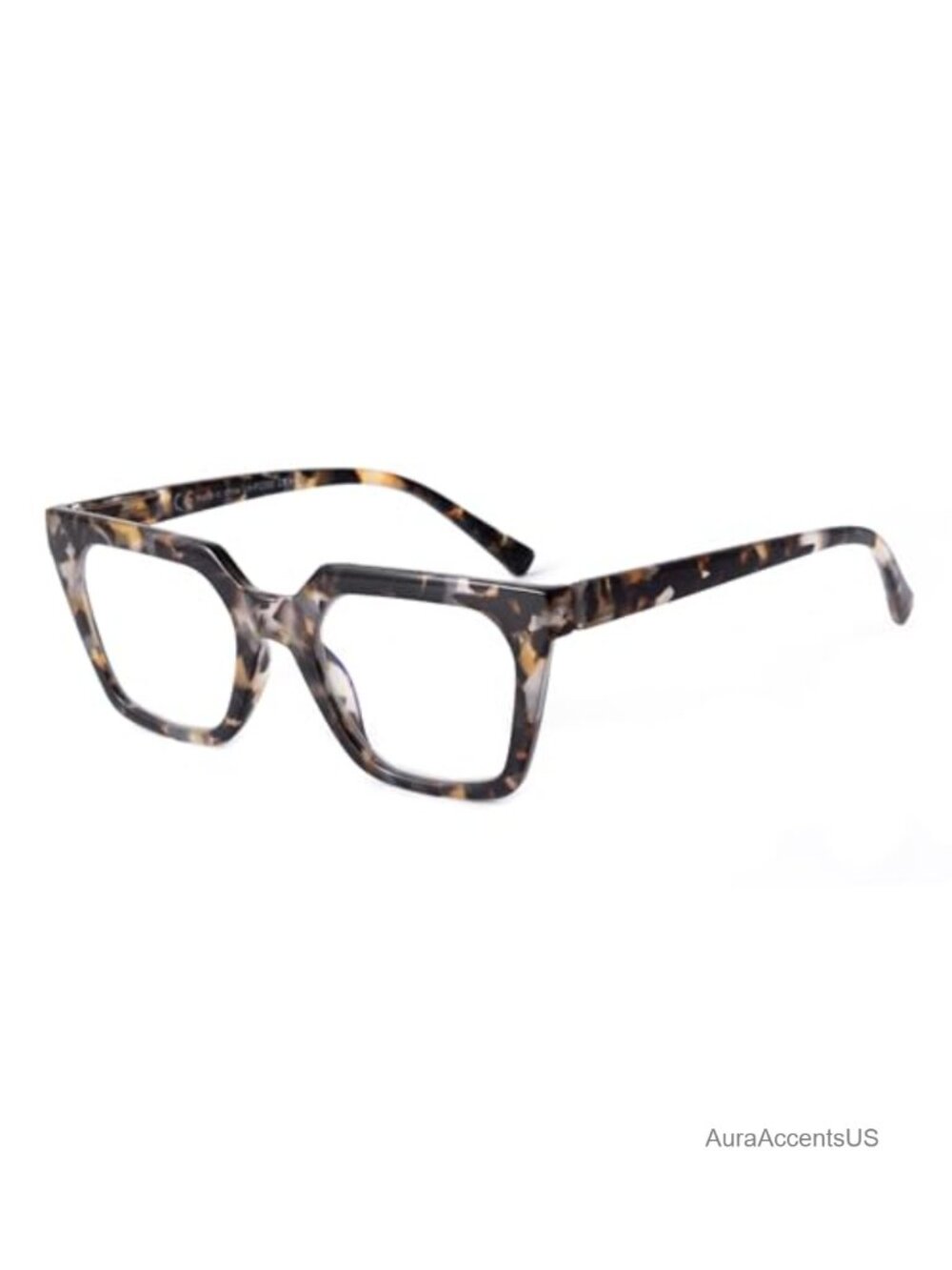 Blue Light Reading Glasses 1.5 Spring Hinge Anti Eyestrain UV Square